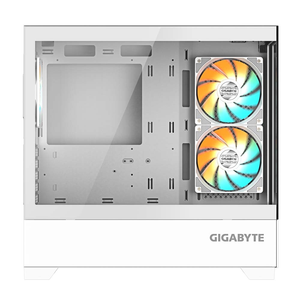GIGABYTE C201 PANORAMIC ICE ピラーレスデザインのPCケース ホワイト|C201PI - 画像 (4)