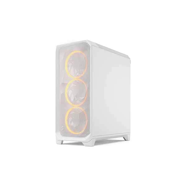 Fractal Design Meshify 3 White RGB TG Clear Tint ミドルタワー型PCケース クリアティント 強化ガラスパネル ホワイト|FD-C-MES3A-07 - 画像 (4)