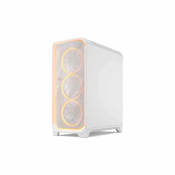 Fractal Design Meshify 3 Ambience Pro RGB White TG Clear Tint ミドルタワー型PCケース クリアティント 強化ガラスパネル ホワイト|FD-C-MES3A-05 - 画像 (4)