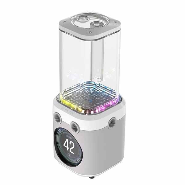 Corsair Hydro X Series iCUE LINK XD6 RGB ELITE LCD WHITE (Pump reservoir unit) カスタム水冷用ポンプ/リザーバーコンボ ホワイト|CX-9040016-WW - 画像 (4)
