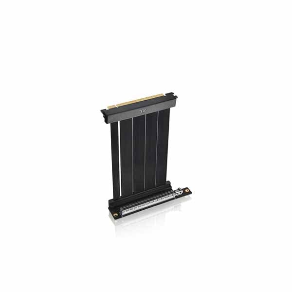 Thermaltake PCI-E 4.0 Dual 90 Degree Riser Cable 130mm Black デュアル90度ライザーケーブル ブラック|AC-071-CO1OTN-C1 - 画像 (4)