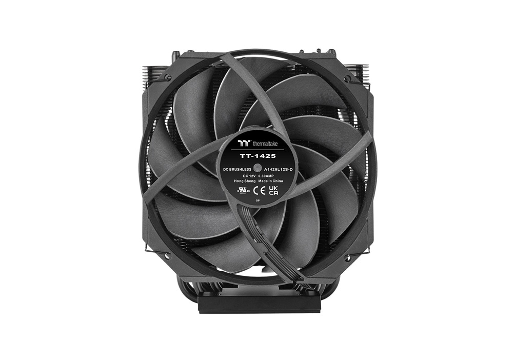 Thermaltake WAir Air cooler Black 6本ヒートパイプ構造 空冷 CPUクーラー|CL-P140-CA14BL-A - 画像 (4)