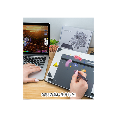 XP-PEN Star G640 デジタルイラスト入門用、OSU!ゲーム用、電子署名用ペンタブレット|STARG640 - 画像 (7)