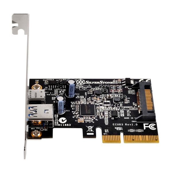 SilverStone SST-ECU03 USB3.1 Gen2 Type-A/Type-C 増設インターフェイスカード|SST-ECU03 - 画像 (5)