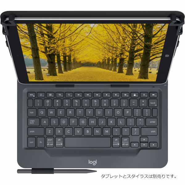 ロジクール UNIVERSAL FOLIO uK1050 Bluetooth搭載キーボードケース(9~10インチApple、Android、Windowsタブレット用)|UK1050BK - 画像 (3)