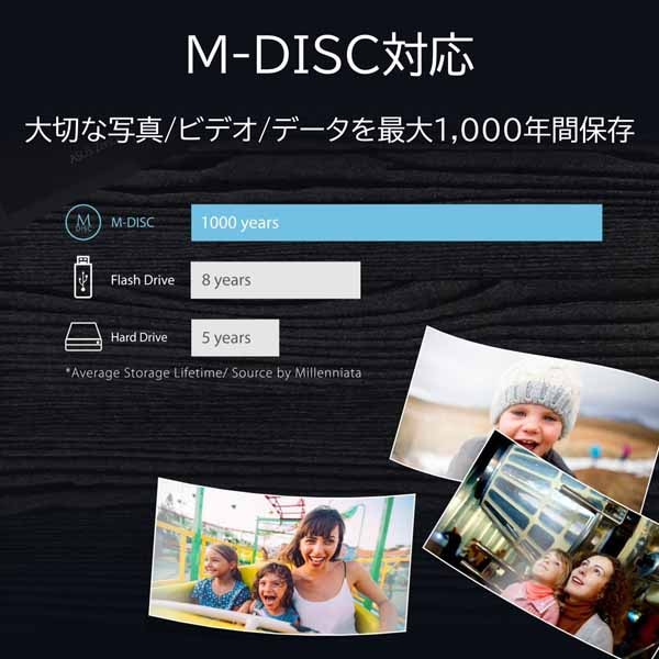 ASUS ZenDrive 外付けDVDドライブ&ライター USB-Cケーブル内蔵 ブラック|SDRW-08V1M-U/BLK/G/AS/P2G - 画像 (6)