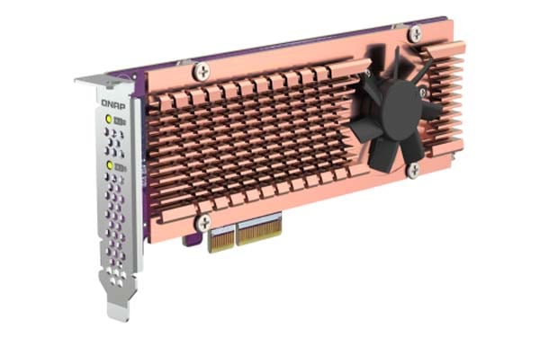 QNAP QM2-2P-384A PCIe 3.0拡張カード 2台のM.2 NVMe SSDをNASに増設|QM2-2P-384A - 画像 (5)