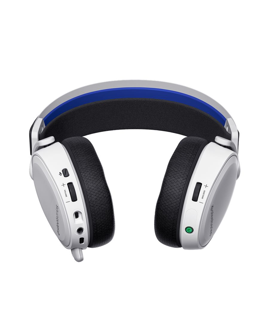 SteelSeries 61471J Arctis 7P+ White(RE) PlayStation 5向け ワイヤレスゲーミングヘッドセット ホワイト|61471J - 画像 (5)