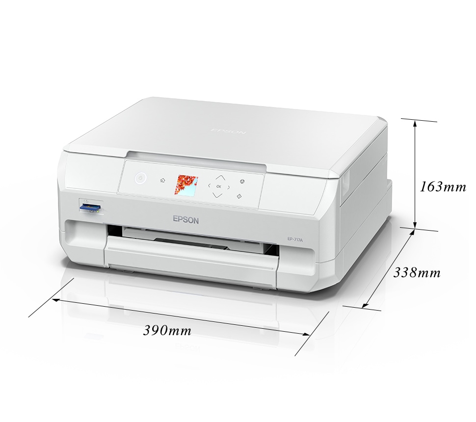 EPSON Colorio A4カラーインクジェット複合機 EP-717A 6色染料 コンパクトサイズ|EP-717A - 画像 (5)