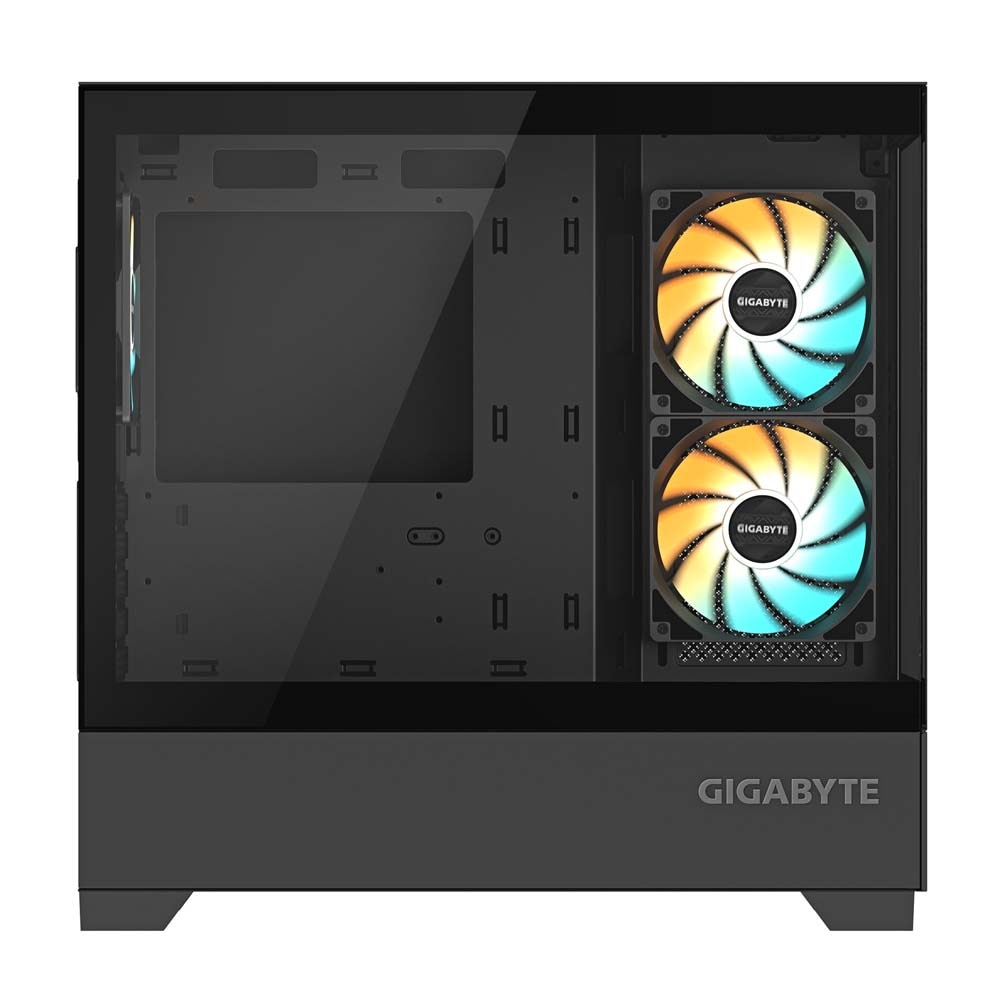 GIGABYTE C201 PANORAMIC ピラーレスデザインのPCケース ブラック|C201P - 画像 (5)