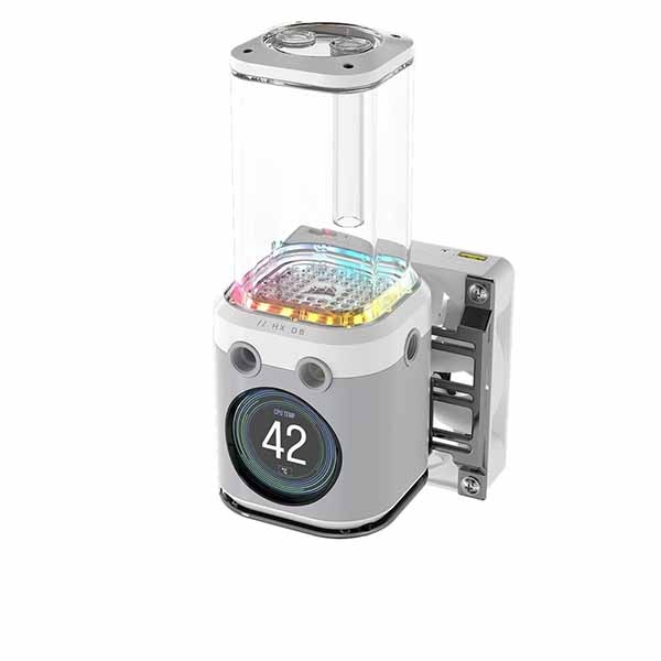 Corsair Hydro X Series iCUE LINK XD6 RGB ELITE LCD WHITE (Pump reservoir unit) カスタム水冷用ポンプ/リザーバーコンボ ホワイト|CX-9040016-WW - 画像 (5)