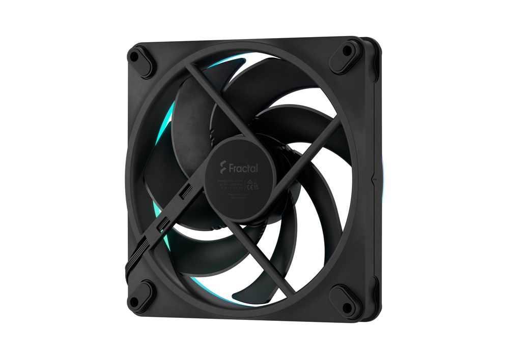 Fractal Design Momentum 14 RGB 3-pack Black 140mm PCケースファン3個パック ブラック|FD-F-MR1-1403 - 画像 (5)