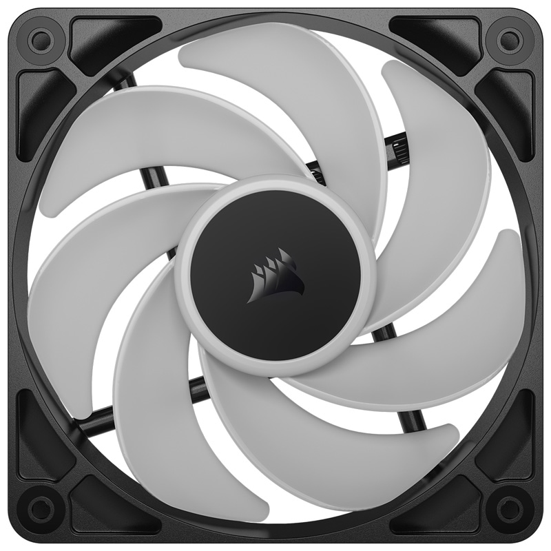Corsair RS120-R ARGB Triple Reverse Fans 120mm PCケースファン 3個パック ブラック|CO-9050196-WW - 画像 (5)