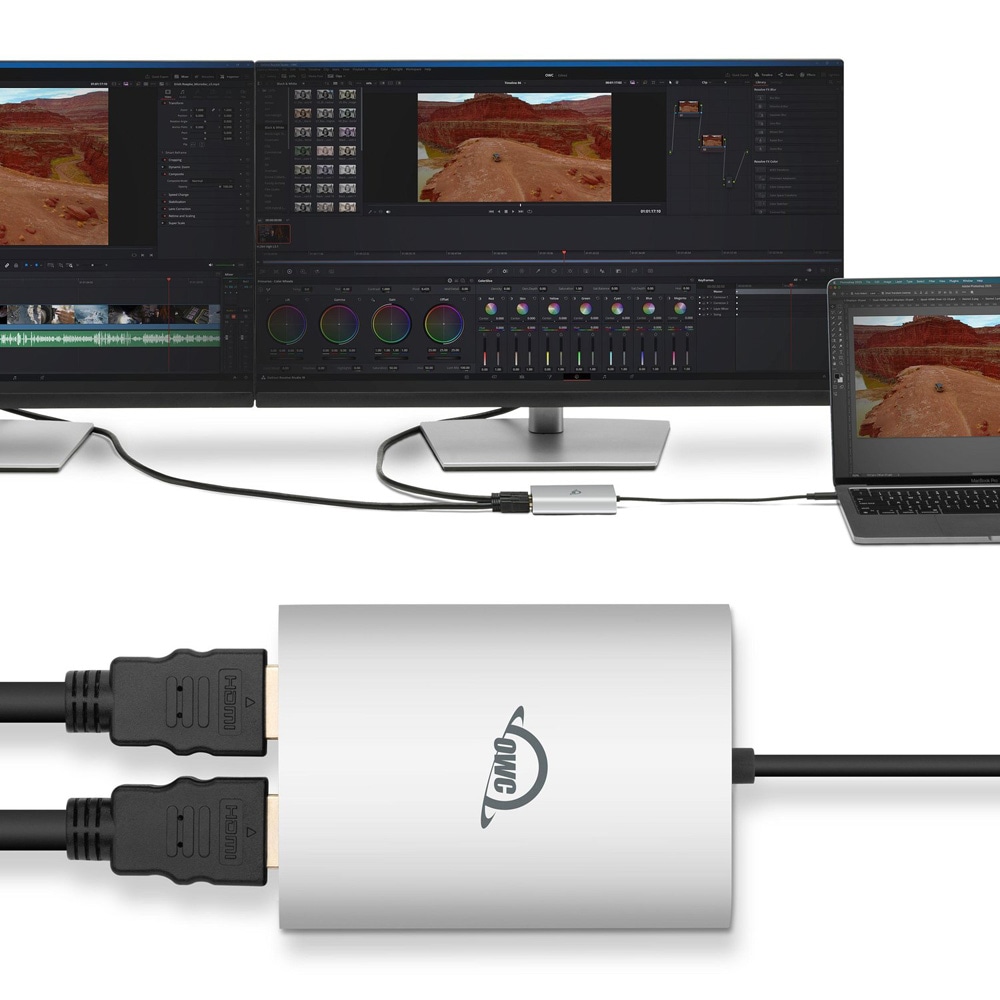 【国内正規代理店品】OWC OWC USB-C Quad HDMI 4K Display Adapter with DisplayLink|OWCCADPDL2HDMIQ - 画像 (5)
