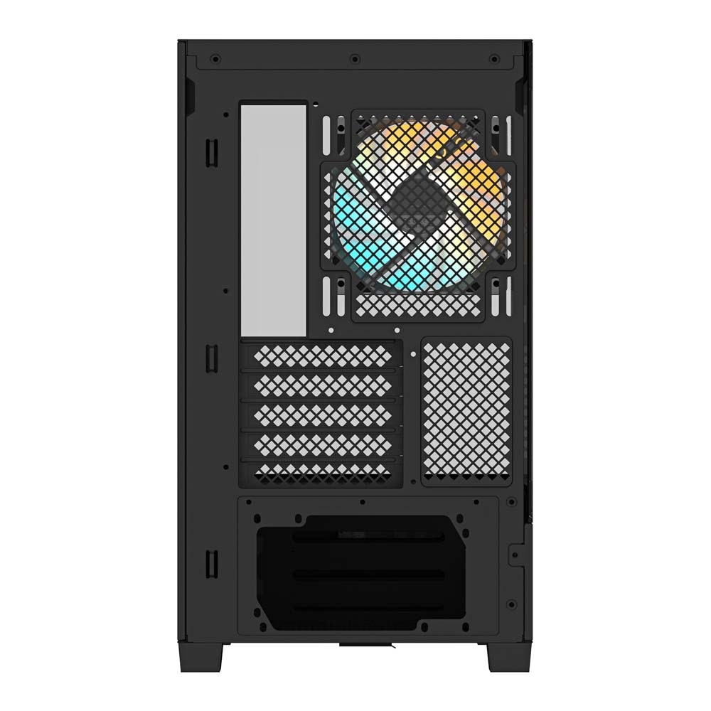 GIGABYTE C201 PANORAMIC ピラーレスデザインのPCケース ブラック|C201P - 画像 (6)