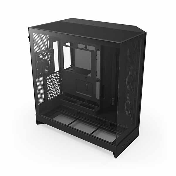 NZXT H9 Flow (2025) - Black 大型デュアルチャンバー構造採用 ミドルタワーATXエアフローケース ブラック|CM-H92FB-01 - 画像 (6)