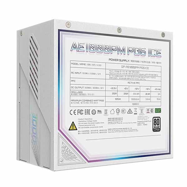GIGABYTE GP-AE1000PM PG5 ICE 1000W 80PLUS Platinumホワイト電源|GP-AE1000PM PG5 ICE - 画像 (6)