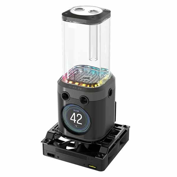 Corsair Hydro X Series iCUE LINK XD6 RGB ELITE LCD (Pump reservoir unit) カスタム水冷用ポンプ/リザーバーコンボ ブラック|CX-9040015-WW - 画像 (6)