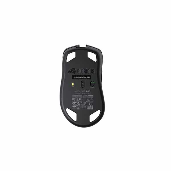 【アウトレット特価・新品】Glorious Model D 2 PRO Wireless - 4K/8K Polling - Black 62gのワイヤレスゲーミングマウス|GLO-MS-PDWV2-4K8K-B - 画像 (6)