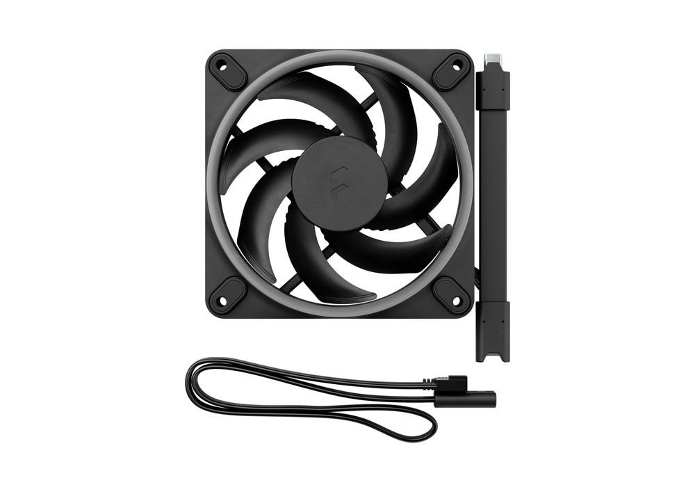 Fractal Design Momentum 12 RGB Black 120mm PCケースファン ブラック|FD-F-MR1-1201 - 画像 (6)