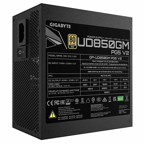 GIGABYTE UD850GM PG5 V2 電源ユニット 850W|GP-UD850GM PG5 V2 - 画像 (6)