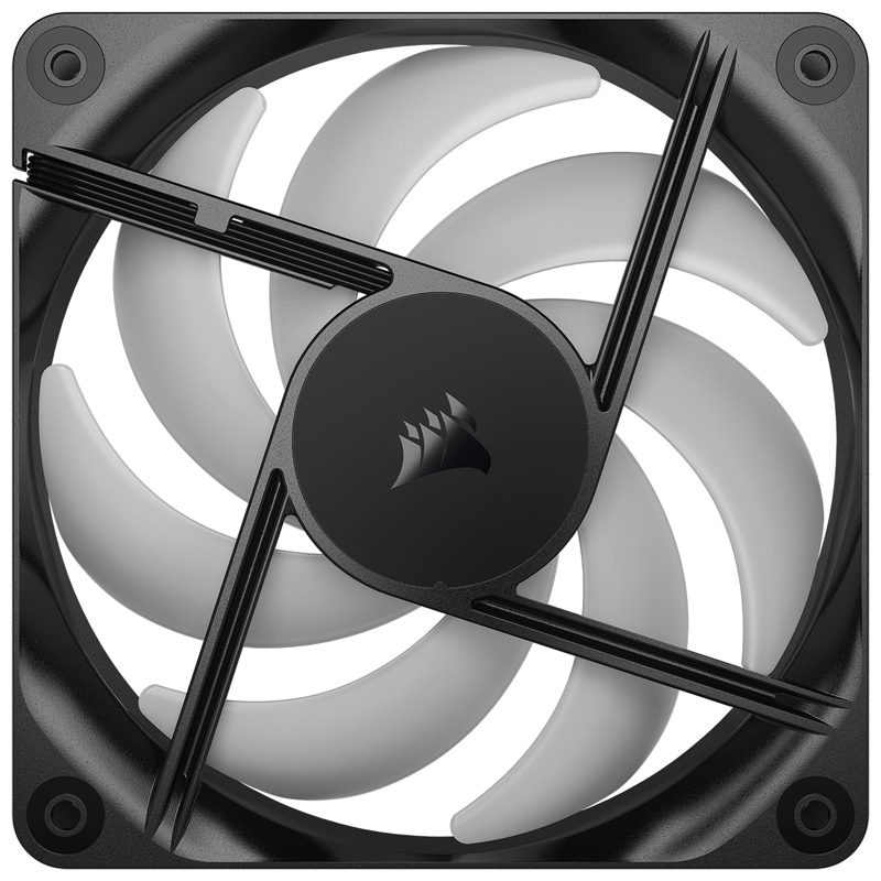 Corsair RS120-R ARGB Triple Reverse Fans 120mm PCケースファン 3個パック ブラック|CO-9050196-WW - 画像 (6)