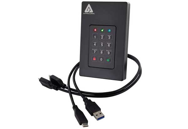 Apricorn Aegis Fortress L3 - USB 3.0 Solid State Drive 暗号化ストレージ SSD 4TB|AFL3-S4TB - 画像 (4)