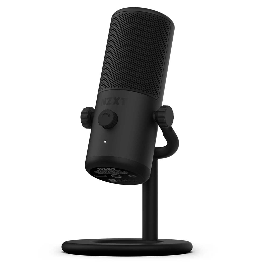 NZXT Capsule Mini Black スモールゲーミングマイク ブラック｜AP-WMMIC-B1