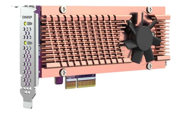 QNAP QM2-2P-384A PCIe 3.0拡張カード 2台のM.2 NVMe SSDをNASに増設|QM2-2P-384A - 画像 (7)