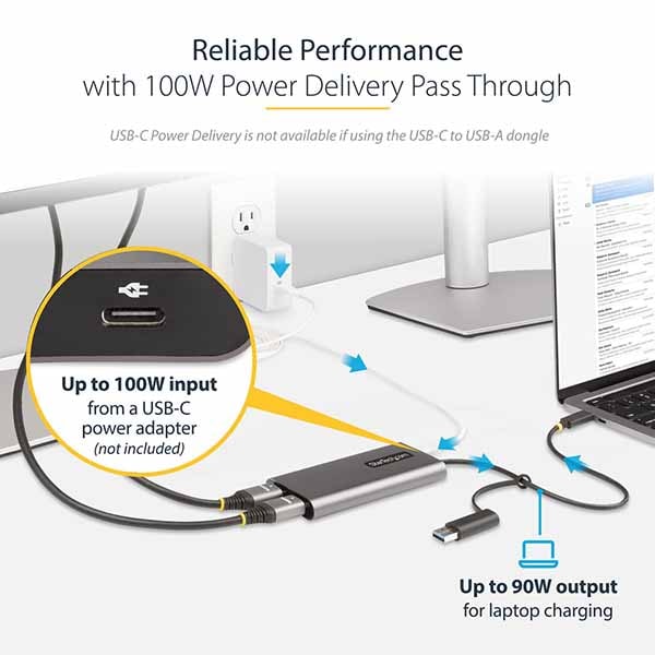 StarTech ディスプレイアダプター/USB-CまたはUSB 3.0接続/デュアルモニター|109B-USBC-HDMI - 画像 (4)
