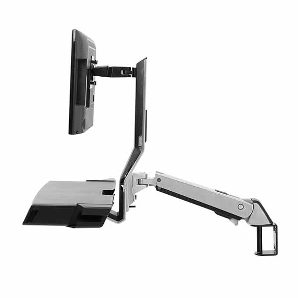 ERGOTRON SV Combo Arm with Worksurface and Pan SV昇降式コンボアームワークサーフェス・パン付き、アルミ色|45-583-026 - 画像 (3)