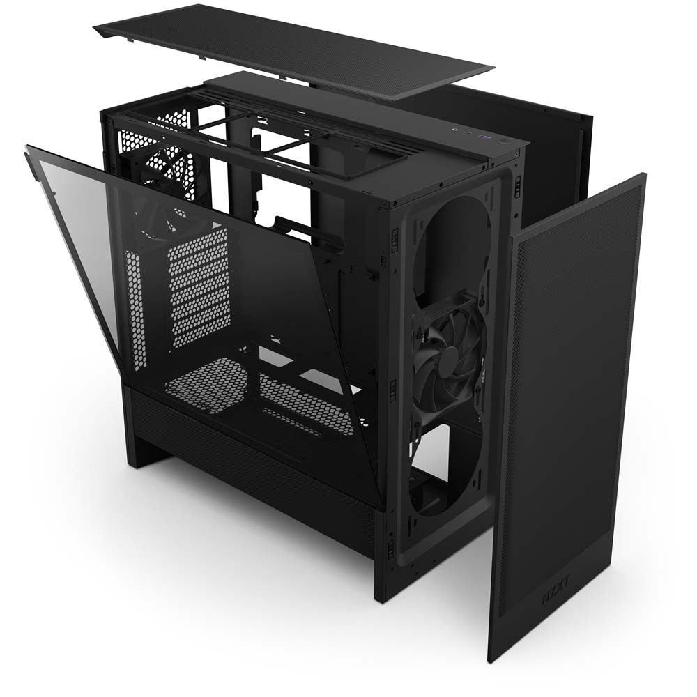 NZXT H5 Flow v2 Black ミドルタワーケース ブラック|CC-H52FB-01 - 画像 (7)