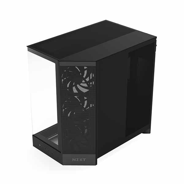 NZXT H9 Flow (2025) - Black 大型デュアルチャンバー構造採用 ミドルタワーATXエアフローケース ブラック|CM-H92FB-01 - 画像 (7)