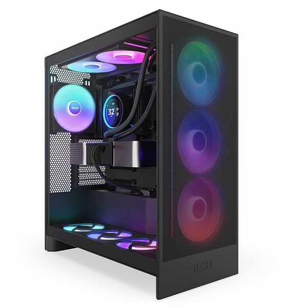 NZXT Kraken Elite 420 RGB V2 (Black) IPS LCDディスプレイおよび静圧ファン搭載420mm 簡易水冷CPUクーラー ブラック|RL-KR42E-B2 - 画像 (7)