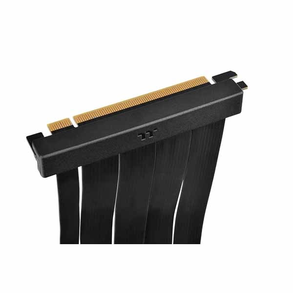 Thermaltake PCI-E 4.0 Dual 90 Degree Riser Cable 130mm Black デュアル90度ライザーケーブル ブラック|AC-071-CO1OTN-C1 - 画像 (7)