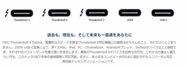 【国内正規代理店品】OWC Thunderbolt 5 Dock ケーブル1本で11ポートに拡張できるドック|OWCTB5DOCK11P - 画像 (7)