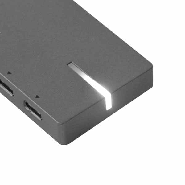 SILVERSTONE EP09 USB3.1 Type-C対応 USBハブ チャコールグレー|SST-EP09C - 画像 (6)
