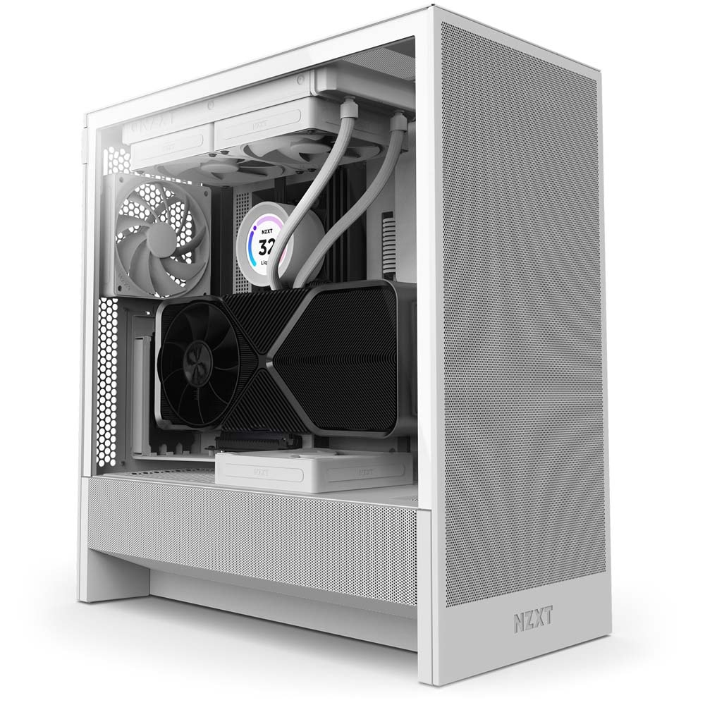 NZXT H5 Flow v2 White ミドルタワーケース ホワイト|CC-H52FW-01 - 画像 (8)
