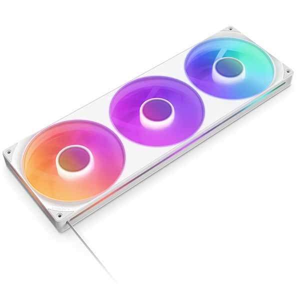 NZXT F420RGB Core Fan (Single Frame) - White シングルフレームRGBファンユニット ホワイト|RF-U42HF-W1 - 画像 (8)