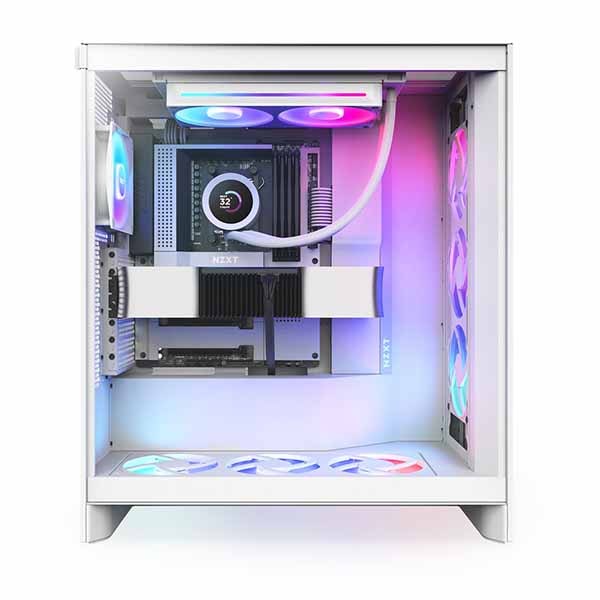 NZXT Kraken Plus 240 RGB v2(White) 240mm RGB AIO液体クーラー 1.54インチLCD付き ホワイト|RL-KR240-W2 - 画像 (8)