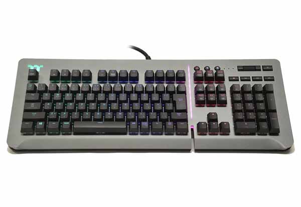 Thermaltake TT PREMIUM GAMING LEVEL 20 RGB TITANIUM Cherry MX Speed 日本語キーボード｜KB-LVT-SSSRJP-01