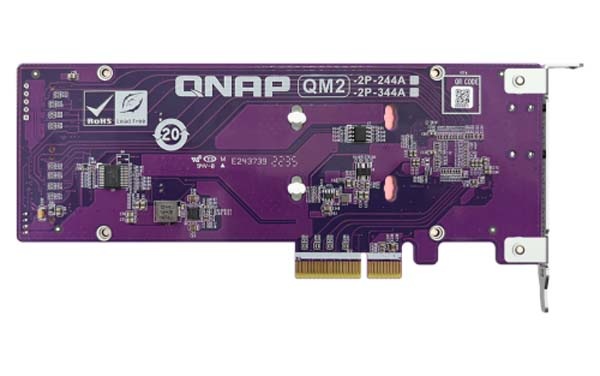 QNAP QM2-2P-384A PCIe 3.0拡張カード 2台のM.2 NVMe SSDをNASに増設|QM2-2P-384A - 画像 (9)