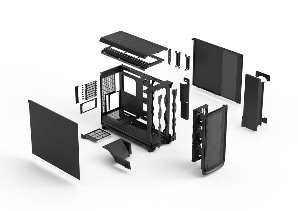 Fractal Design Meshify 3 XL Black Solid フルタワー型PCケース ソリッドパネル ブラック|FD-C-MES3X-01 - 画像 (9)