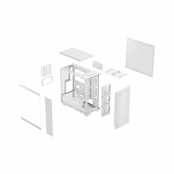 Fractal Design Epoch White TG Clear tint ミドルタワー型PCケース 強化ガラスパネル ホワイト|FD-C-EPO1A-03 - 画像 (9)