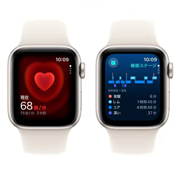 Apple Watch SE2 第2世代 本体 GPSモデル バンドサイズ S/M 40mm MXEF3J/A スターライトアルミニウムケースとスターライトスポーツバンド 新品 アップル スターライト アップルウオッチse2 - 画像 (5)