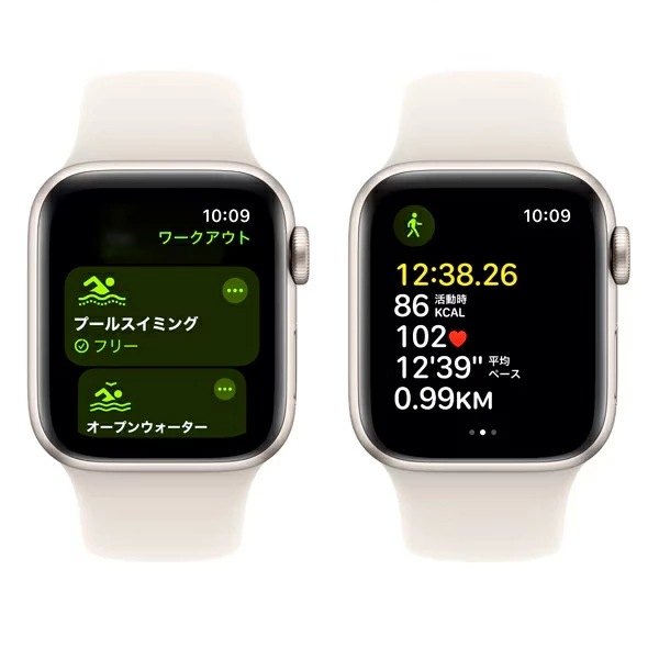 Apple Watch SE2 第2世代 本体 GPSモデル バンドサイズ S/M 40mm MXEF3J/A スターライトアルミニウムケースとスターライトスポーツバンド 新品 アップル スターライト アップルウオッチse2 - 画像 (4)